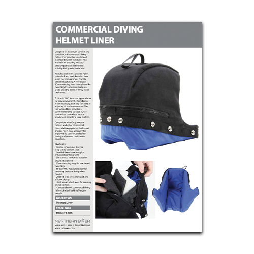 Commercial Diving Helmet Liner